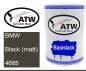 Preview: BMW, Black (matt), 4685: 500ml Lackdose, von ATW Autoteile West.